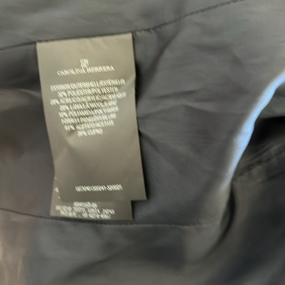 Carolina Herrera Black and White Patterned Blazer Jacket - Picture 6 of 6